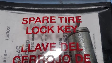 Ford f150 spare tire lock key. Things To Know About Ford f150 spare tire lock key. 